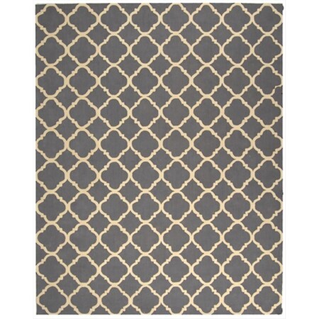 Safavieh 2 ft. 3 in. x 10 ft. Runner Contemporary Newport Blue and Ivory Hand Hooked Rug NPT430A-210